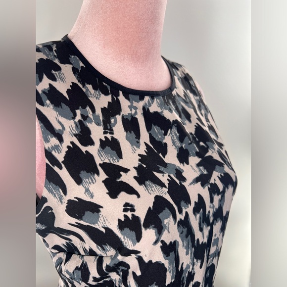 EUC Loft Animal Print Sheath Dress - Picture 6 of 11